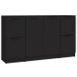 vidaXL Sideboards 3 Stk. Schwarz Holzwerkstoff vidaXL Sideboards 3 Stk. Schwarz Holzwerkstoff