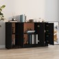 vidaXL Sideboards 3 Stk. Schwarz Holzwerkstoff vidaXL Sideboards 3 Stk. Schwarz Holzwerkstoff