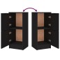 vidaXL Sideboards 3 Stk. Schwarz Holzwerkstoff vidaXL Sideboards 3 Stk. Schwarz Holzwerkstoff