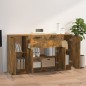 vidaXL Sideboards 3 Stk. Räuchereiche Holzwerkstoff vidaXL Sideboards 3 Stk. Räuchereiche Holzwerkstoff