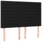 vidaXL Boxspringbett mit Matratze Schwarz 140x200 cm Stoff vidaXL Boxspringbett mit Matratze Schwarz 140x200 cm Stoff