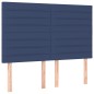 vidaXL Boxspringbett mit Matratze Blau 140x200 cm Stoff vidaXL Boxspringbett mit Matratze Blau 140x200 cm Stoff