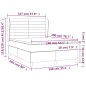 vidaXL Boxspringbett mit Matratze Blau 140x200 cm Stoff vidaXL Boxspringbett mit Matratze Blau 140x200 cm Stoff
