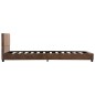vidaXL Bettgestell Braun Wildleder-Optik 100x200 cm vidaXL Bettgestell Braun Wildleder-Optik 100x200 cm