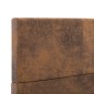 vidaXL Bettgestell Braun Wildleder-Optik 100x200 cm vidaXL Bettgestell Braun Wildleder-Optik 100x200 cm