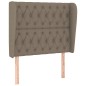 vidaXL Boxspringbett mit Matratze Taupe 90x200 cm Stoff vidaXL Boxspringbett mit Matratze Taupe 90x200 cm Stoff