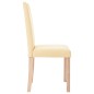 Esszimmerstühle 4 Stk. Creme Stoff Esszimmerstühle 4 Stk. Creme Stoff