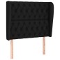 vidaXL Boxspringbett mit Matratze Schwarz 90x190 cm Stoff vidaXL Boxspringbett mit Matratze Schwarz 90x190 cm Stoff