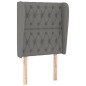 vidaXL Boxspringbett mit Matratze Dunkelgrau 80x200 cm Stoff vidaXL Boxspringbett mit Matratze Dunkelgrau 80x200 cm Stoff