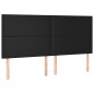 vidaXL Boxspringbett mit Matratze Schwarz 180x200 cm Kunstleder vidaXL Boxspringbett mit Matratze Schwarz 180x200 cm Kunstleder