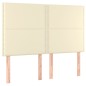 vidaXL Boxspringbett mit Matratze Creme 140x200 cm Kunstleder vidaXL Boxspringbett mit Matratze Creme 140x200 cm Kunstleder