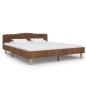 Bettgestell Braun Wildleder-Optik 180x200 cm Bettgestell Braun Wildleder-Optik 180x200 cm