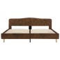 Bettgestell Braun Wildleder-Optik 180x200 cm Bettgestell Braun Wildleder-Optik 180x200 cm