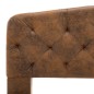 Bettgestell Braun Wildleder-Optik 180x200 cm Bettgestell Braun Wildleder-Optik 180x200 cm