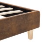 Bettgestell Braun Wildleder-Optik 180x200 cm Bettgestell Braun Wildleder-Optik 180x200 cm