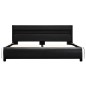 vidaXL Bettgestell mit LED Schwarz Kunstleder 140×200 cm vidaXL Bettgestell mit LED Schwarz Kunstleder 140×200 cm