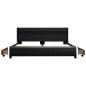vidaXL Bettgestell mit LED Schwarz Kunstleder 140×200 cm vidaXL Bettgestell mit LED Schwarz Kunstleder 140×200 cm