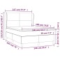 vidaXL Boxspringbett mit Matratze Dunkelgrau 140x190 cm Samt vidaXL Boxspringbett mit Matratze Dunkelgrau 140x190 cm Samt