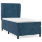 vidaXL Boxspringbett mit Matratze Dunkelblau 100x200 cm Samt vidaXL Boxspringbett mit Matratze Dunkelblau 100x200 cm Samt