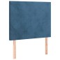 vidaXL Boxspringbett mit Matratze Dunkelblau 80x200 cm Samt vidaXL Boxspringbett mit Matratze Dunkelblau 80x200 cm Samt