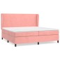 vidaXL Boxspringbett mit Matratze Rosa 200x200 cm Samt vidaXL Boxspringbett mit Matratze Rosa 200x200 cm Samt