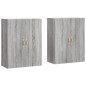 Wandschränke 2 Stk. Grau Sonoma 69,5x34x90 cm Wandschränke 2 Stk. Grau Sonoma 69,5x34x90 cm