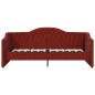 Tagesbett USB Weinrot Stoff 90x200 cm Tagesbett USB Weinrot Stoff 90x200 cm