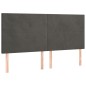 vidaXL Boxspringbett mit Matratze Dunkelgrau 160x200 cm Samt vidaXL Boxspringbett mit Matratze Dunkelgrau 160x200 cm Samt