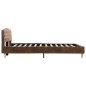 vidaXL Bettgestell Braun Wildleder-Optik 120x200 cm vidaXL Bettgestell Braun Wildleder-Optik 120x200 cm