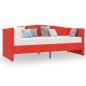 Tagesbett USB Weinrot Samt 90x200 cm Tagesbett USB Weinrot Samt 90x200 cm