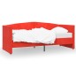 Tagesbett USB Weinrot Samt 90x200 cm Tagesbett USB Weinrot Samt 90x200 cm