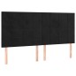 vidaXL Boxspringbett mit Matratze Schwarz 180x200 cm Samt vidaXL Boxspringbett mit Matratze Schwarz 180x200 cm Samt