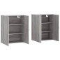 Wandschränke 2 Stk. Grau Sonoma 69,5x34x90 cm Wandschränke 2 Stk. Grau Sonoma 69,5x34x90 cm