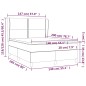 vidaXL Boxspringbett mit Matratze Dunkelgrau 140x200 cm Samt vidaXL Boxspringbett mit Matratze Dunkelgrau 140x200 cm Samt