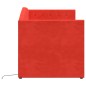 Tagesbett USB Weinrot Samt 90x200 cm Tagesbett USB Weinrot Samt 90x200 cm