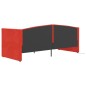Tagesbett USB Weinrot Samt 90x200 cm Tagesbett USB Weinrot Samt 90x200 cm