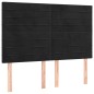 vidaXL Boxspringbett mit Matratze Schwarz 140x190 cm Samt vidaXL Boxspringbett mit Matratze Schwarz 140x190 cm Samt
