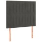 vidaXL Boxspringbett mit Matratze Dunkelgrau 80x200 cm Samt vidaXL Boxspringbett mit Matratze Dunkelgrau 80x200 cm Samt