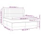 vidaXL Boxspringbett mit Matratze Dunkelgrau 160x200 cm Samt vidaXL Boxspringbett mit Matratze Dunkelgrau 160x200 cm Samt