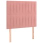 vidaXL Boxspringbett mit Matratze Rosa 90x190 cm Samt vidaXL Boxspringbett mit Matratze Rosa 90x190 cm Samt