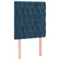 vidaXL Boxspringbett mit Matratze Dunkelblau 80x200 cm Samt vidaXL Boxspringbett mit Matratze Dunkelblau 80x200 cm Samt