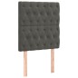 vidaXL Boxspringbett mit Matratze Dunkelgrau 80x200 cm Samt vidaXL Boxspringbett mit Matratze Dunkelgrau 80x200 cm Samt