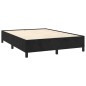 vidaXL Boxspringbett mit Matratze Schwarz 140x200 cm Samt vidaXL Boxspringbett mit Matratze Schwarz 140x200 cm Samt