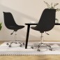 Esszimmerstühle 2 Stk. Drehbar Schwarz Stoff Esszimmerstühle 2 Stk. Drehbar Schwarz Stoff