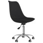 Esszimmerstühle 2 Stk. Drehbar Schwarz Stoff Esszimmerstühle 2 Stk. Drehbar Schwarz Stoff