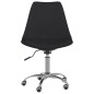 Esszimmerstühle 2 Stk. Drehbar Schwarz Stoff Esszimmerstühle 2 Stk. Drehbar Schwarz Stoff