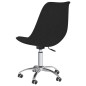 Esszimmerstühle 2 Stk. Drehbar Schwarz Stoff Esszimmerstühle 2 Stk. Drehbar Schwarz Stoff