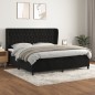 vidaXL Boxspringbett mit Matratze Schwarz 200x200 cm Samt vidaXL Boxspringbett mit Matratze Schwarz 200x200 cm Samt