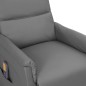 Massagesessel Grau Kunstleder Massagesessel Grau Kunstleder
