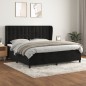 vidaXL Boxspringbett mit Matratze Schwarz 200x200 cm Samt vidaXL Boxspringbett mit Matratze Schwarz 200x200 cm Samt